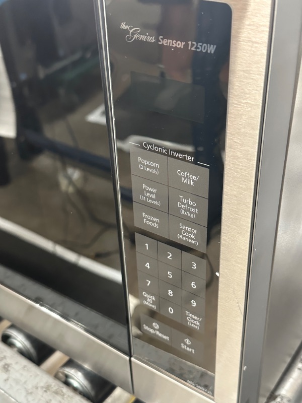 Photo 5 of **SERE NOTES**Panasonic Microwave Oven, Stainless Steel Countertop/Built-In Cyclonic Wave with Inverter Technology and Genius Sensor, 2.2 Cu. Ft, 1250W, NN-SN97JS (Silver)
