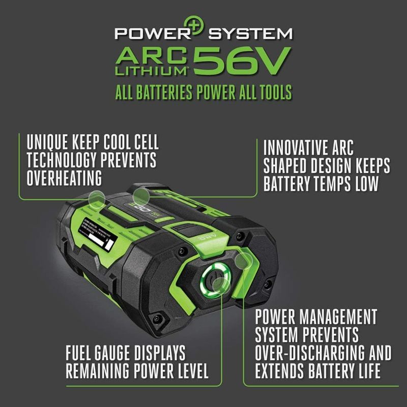 Photo 3 of (NON-REFUNDABLE) EGO Power+ BA1400T 56-Volt 2.5 Ah Battery with Upgraded Fuel Gauge (3rd Generation) , Black, BA1400T
