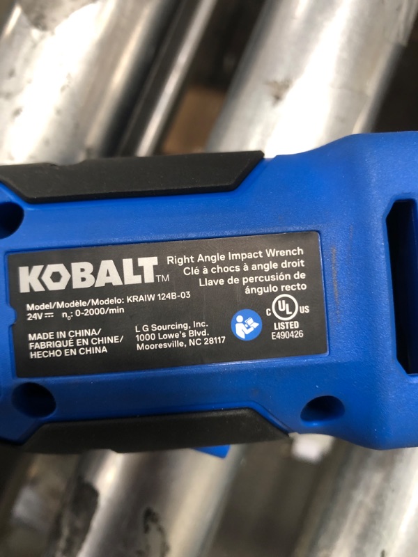 Photo 3 of Alitaver Kobalt 24-Volt Max Variable Speed Brushless 3/8-in Drive Cordless Impact Wrench Tool Only