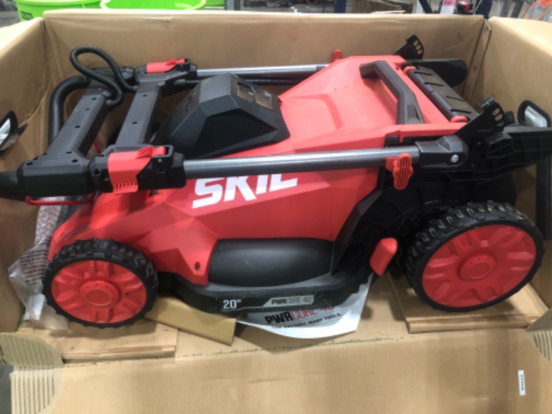 Photo 3 of **BATTERY AND CHARGER NOT INCLUDED**  SKIL PM4910-10 PWR CORE 40 20-Inch 40V Brushless Push Mower Kit Includes 5.0Ah Lithium Battery and Auto PWR Jump Charger 40V Push Mower Kit