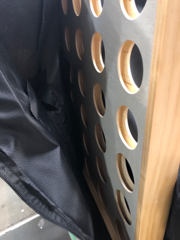 Photo 1 of Play Platoon Giant Wooden 4 in a Row Game - Drop Four Connect Board Game Outdoor Game with Coins, Case and Rules Natural Wood