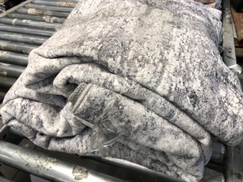 Photo 1 of Washable 9X12 Rug Abstract - Living Room Bedroom Large Area Rug Indoor Farmhouse Stain Resistant Carpet Non-Slip Machine Washable Distressed Soft Room Decor 9X12 Grey Grey 9X12