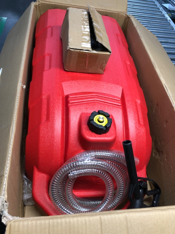 Photo 5 of ***USED - MISSING PUMP - UNABLE TO TEST - SEE PICTURES - REEKS OF GASOLINE***
VEVOR 16 Gallon Fuel Caddy, 7.8 L/min, Portable Gas Storage Tank Container with Hand Pump Rubber Wheels, Fuel Transfer Storage Tank for Gasoline Diesel Machine Oil Car Mowers Tr