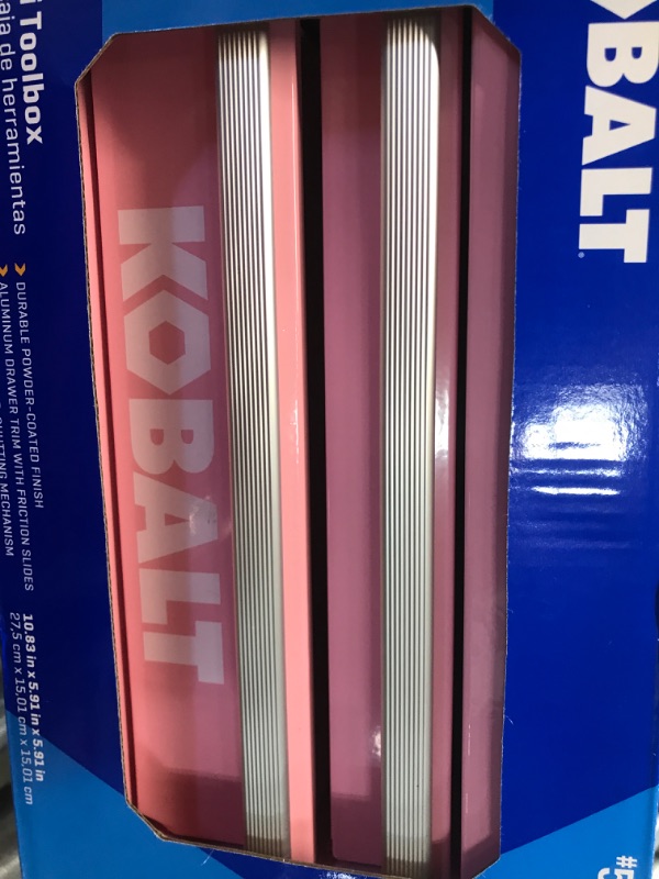 Photo 2 of Kobalt Mini 10.83-in 2-Drawer Pink Steel Tool Box Item #5462039 |Model #