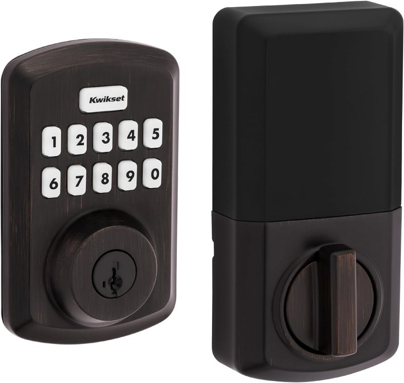 Photo 1 of (READ FULL POST) Powerbolt 250 10-Button Keypad Venetian Bronze Transitional Electronic Deadbolt Door Lock
