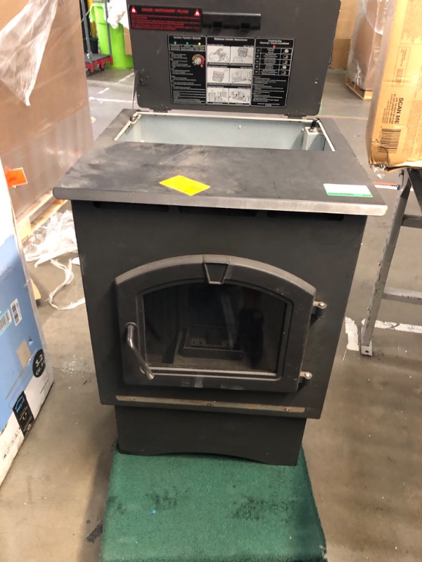 Photo 2 of 1,750 sq. ft. EPA Certified Pellet Stove with 40 lbs. Hopper and Auto Ignition