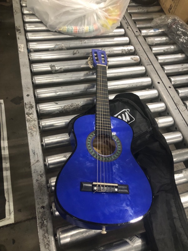 Photo 1 of ***SEE NOTES***Music Alley MA-52 30" Half Size Junior Guitar For Young Kids Blue Classical Guitar