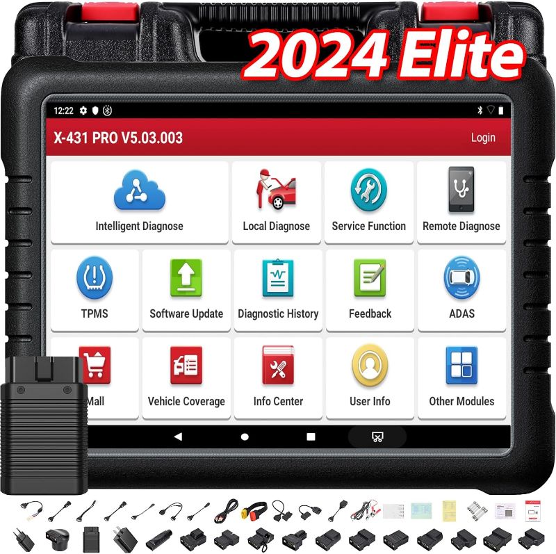Photo 1 of ***see notes***LAUNCH X431 PROS V+ Elite Bidirectional Scan Tool (Same as X431 V+), 2024 Newly Added CANFD Connector, 37+ Reset for All Cars, ECU Online Coding, Key IMMO, OEM Full System Diagnostic, Free Update
