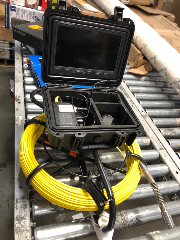 Photo 3 of ***USED - ACCESSORIES MISSING - SEE COMMENTS***
VEVOR Sewer Pipe Camera 9 in. Screen Pipeline Inspection Camera 300 ft. Snake Cable 720p with DVR Function for Duct Drain Pipe