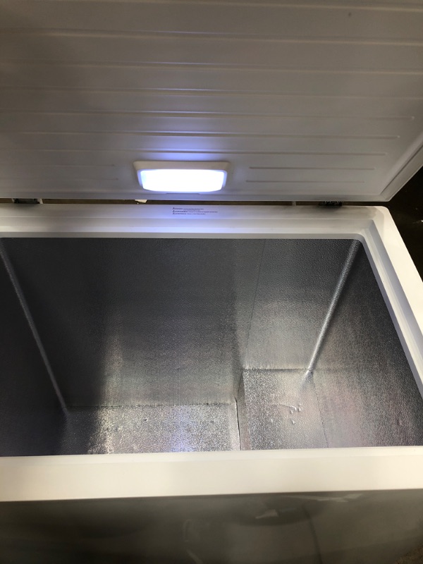 Photo 3 of 4.9 cu. ft. Manual Defrost Chest Freezer with LED Light Type in White Garage Ready