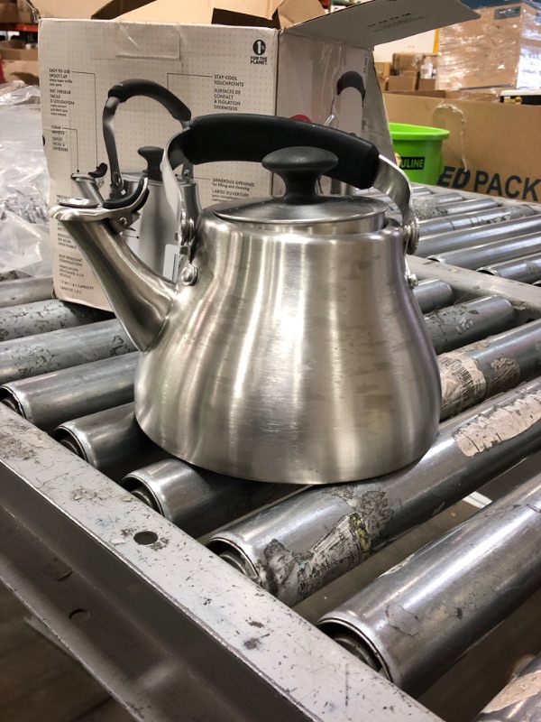 Photo 2 of **DAMAGED SEE NOTES**
OXO BREW Classic Tea Kettle - Brushed Stainless Steel