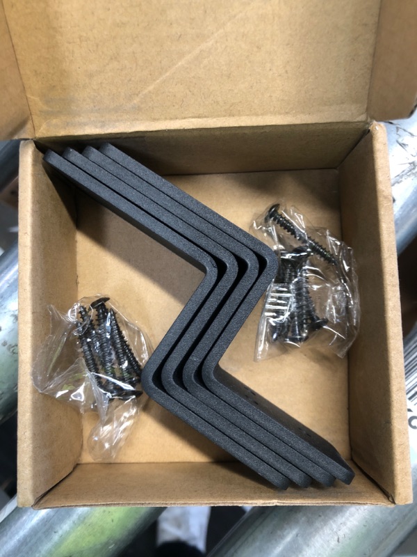 Photo 1 of 2x4 Door Barricade Brackets Heavy Duty Metal Drop Open Bar Security Door Lock Bracket | Door Barricade Closed Bar Holder with Pin Hole | Easy and Effective Security Measure (4)