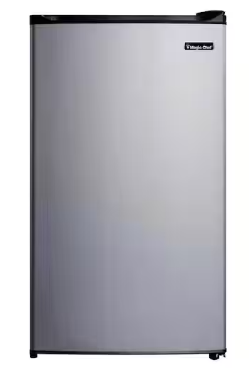 Photo 1 of 3.2 cu. ft. Mini Fridge in Stainless Steel Look without Freezer