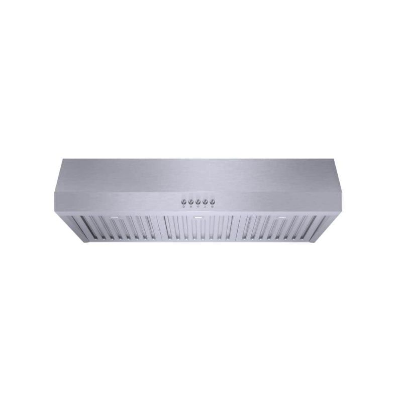 Photo 1 of **SEE NOTES**Vissani Sarela 30 in. W X 7 in. H 500CFM Convertible Under Cabinet Range Hood in Stainless Steel with LED Lights and Filter Silver
