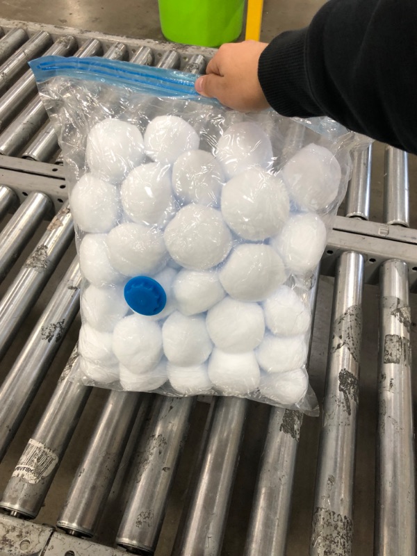Photo 3 of **SEE NOTES**Fake Snowballs for Kids I Indoor Snowball Fight Set I Artificial Snowballs for Kids Indoor & Outdoor I Realistic White Plush Snowballs 