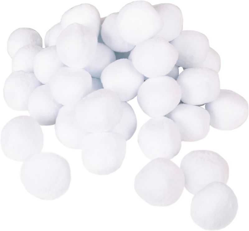 Photo 1 of **SEE NOTES**Fake Snowballs for Kids I Indoor Snowball Fight Set I Artificial Snowballs for Kids Indoor & Outdoor I Realistic White Plush Snowballs 