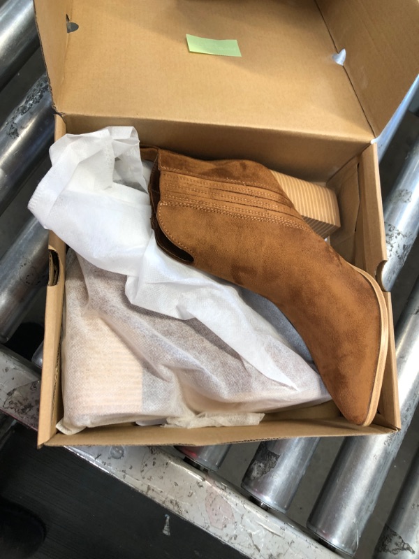 Photo 2 of Steve Madden Women's Rickki Ankle Boot 6 Tan Suede