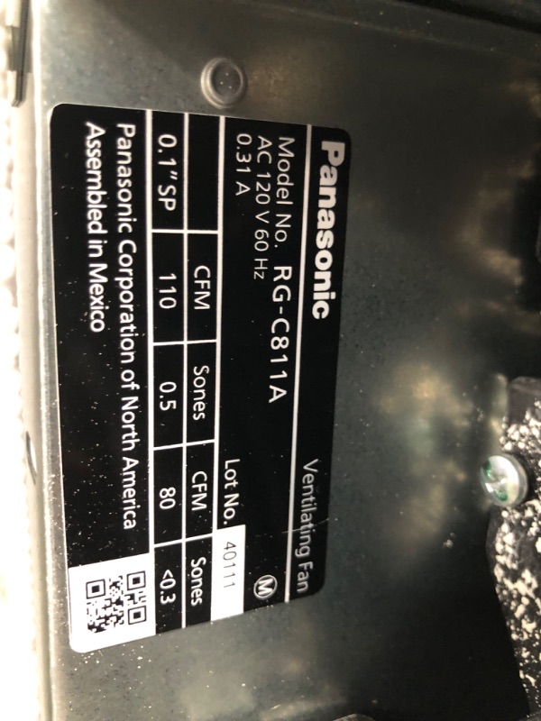 Photo 2 of Panasonic Whisper Choice DC Pick-A-Flow 80/110 CFM Ceiling Bathroom Exhaust Fan with Flex-Z Fast Bracket