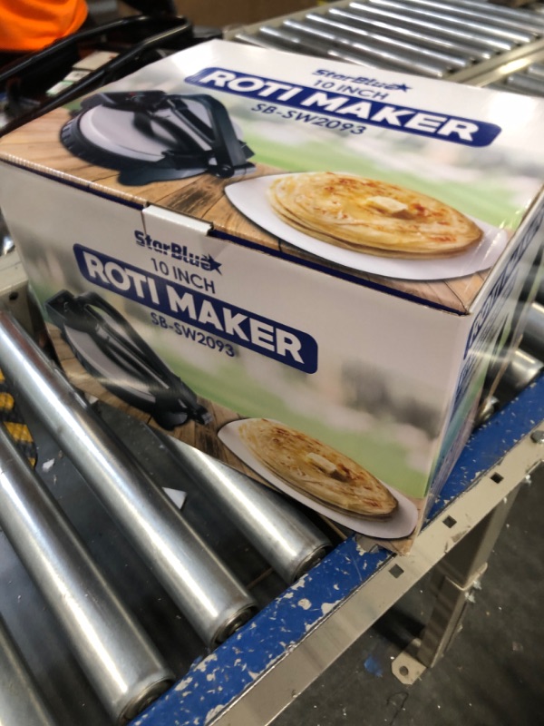 Photo 2 of 10inch Roti Maker by StarBlue with FREE Roti Warmer - The automatic Stainless Steel Non-Stick Electric machine to make Indian style Chapati, Tortilla, Roti AC 110V 50/60Hz 1200W SB-SW2093