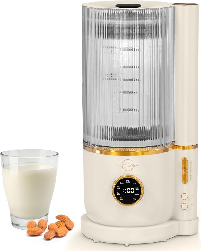 Photo 1 of 50oz Automatic Nut Milk Maker Machine (1500 ml) Homemade Almond, Oat Soy Milk & More Plant Based Milk and Dairy Free Beverages Intelligent Functions With Delay Start and Easy Brew.
