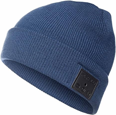 Photo 1 of Foxelli Bluetooth Beanie – Wireless Beanie Hat with Headphones for Men & Women One Size Blue