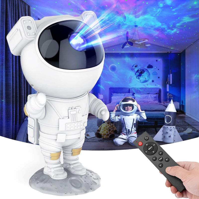 Photo 1 of Astronaut Galaxy Projector - Star Projector, Remote Control Spaceman Night Light with Timer, for Gaming Room, Gift for Kids Adults for Bedroom, Christmas, Birthdays, Valentine's Day
