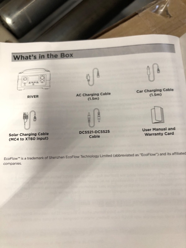 Photo 6 of EF ECOFLOW RIVER 288Wh Portable Power Station,3 x 600W(Peak 1200W) AC Outlets & LED Flashlight, Fast Charging Silent Solar Generator (Solar Panel Optional) for Emergencies Home Outdoor Camping RV
