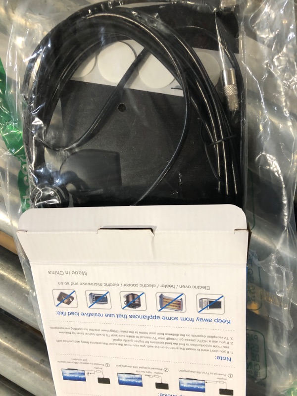 Photo 3 of TV Antenna Indoor - 250+ Miles Long Range, 4K Digital TV Antenna for Local Channels - HD TV Antenna with Signal Amplifier and 16.4FT Coax Cable - Work for All Types TV