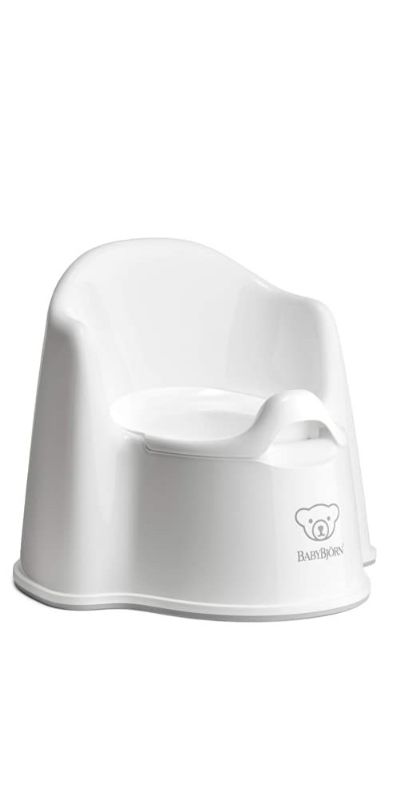 Photo 1 of BabyBjörn Potty Chair, White/Grey