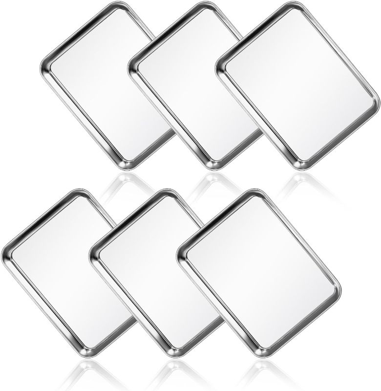 Photo 1 of **SIMILAR TO THE STOCK PHOTO**
Baking Sheet Set of 6,Stainless Steel Baking Sheet 16x12Inch Cookie Sheets for Baking,Baking Sheet Pan Heavy Duty & Mirror Finish & Easy Clean(6 Pcs-16x12Inch)