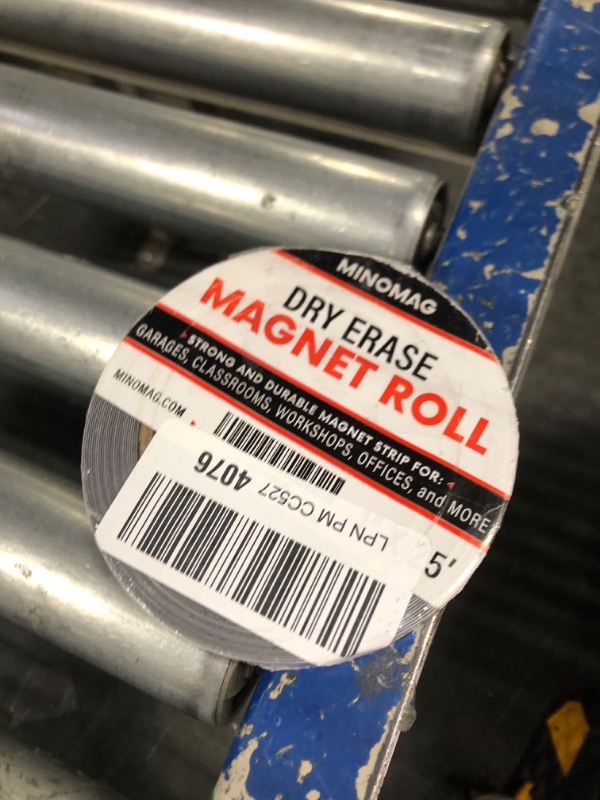 Photo 1 of 1" x 25' Dry Erase Magnet Roll 1-inch by 25-Feet Roll Strong Magnetic Whiteboard Tape Roll. Cut into Custom Label Strips and Sheets for Fridge or White Board, 1 inch Wide by 25 Foot Long.