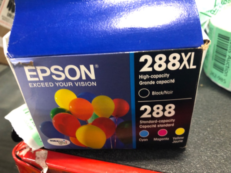 Photo 3 of Epson T288XL-BCS Black High Capacity and Color Standard Capacity Ink Cartridges