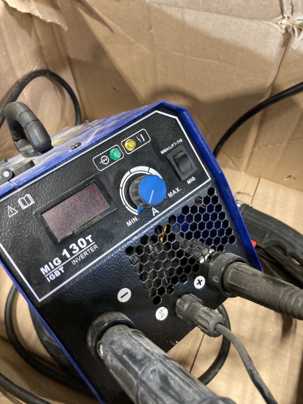 Photo 6 of 130A MIG Welder, 3-in-1 Flux Core Welder, MIG/Lift TIG/Stick Welding Machine 110v with Synergic Control, IGBT Inverter Portable Gasless Welder Equipment with Welding Gun and 1lb Welding Wire
