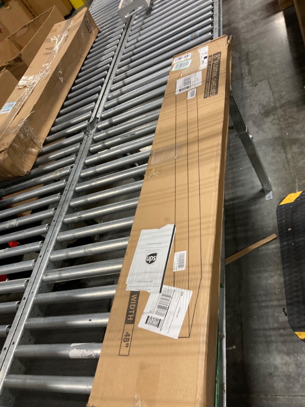 Photo 1 of Axeman Floating Shelves, 8 Inch Deep Modern Solid Wood Wall Shelves for Storage, Wall Mounted Display Shelving with Invisible Heavy-Duty Metal Bracket, 48" W x 8" D x 1.6" H, Snow White 48" W Snow White