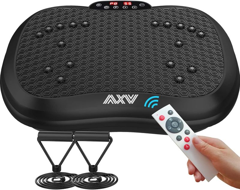 Photo 1 of AXV Vibration Plate Exercise Machine Whole Body Workout Portable Mini Vibrate Fitness Platform Lymphatic Drainage Machine for Weight Loss Shaping Toning Wellness Home Gyms Workout (Mini)