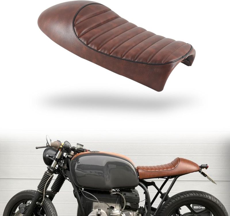 Photo 1 of Universal Retro Tuck N' Roll Cafe Racer Brat Seat/Not Bike Specific/For Honda CB/CX/CG/GL BMW R/K Suzuki GS/GN Yamaha XV/XJ Series