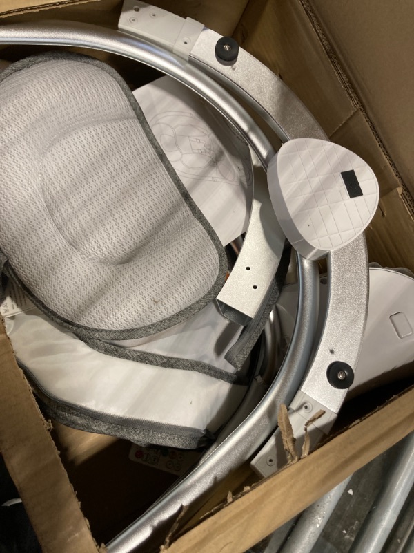 Photo 1 of Baby Swing for Infants, Electric Swing for Newborn with 5 Swing Speed, Portable Baby Swing with 10 Lullabies, 0-6 Months Suitable