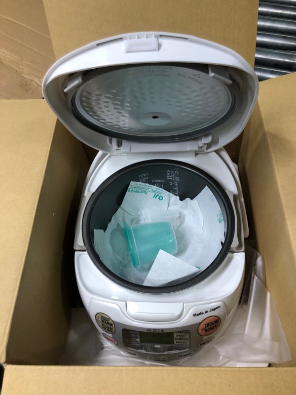 Photo 2 of Zojirushi, Made in Japan Neuro Fuzzy Rice Cooker, 5.5-Cup, Premium White