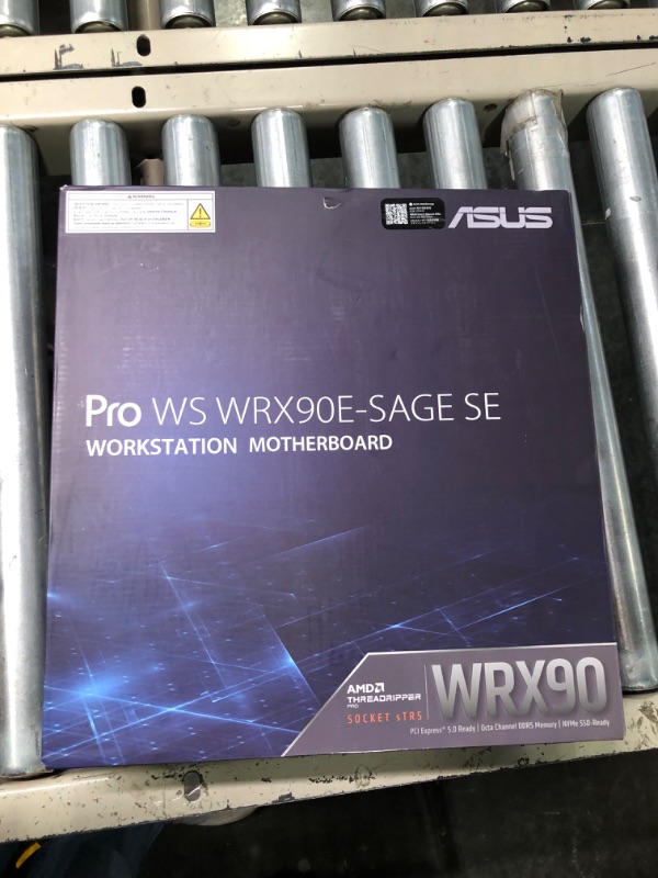 Photo 8 of ASUS Pro WS WRX90E-SAGE SE EEB Workstation Motherboard, AMD Ryzen™ Threadripper™ PRO 7000 WX-Series, ECC R-DIMM DDR5, 32 Power-Stage,7xPCIe 5.0x16, PCIe 5.0 M.2, 10Gb & 2.5Gb LAN, Multi-GPU Support