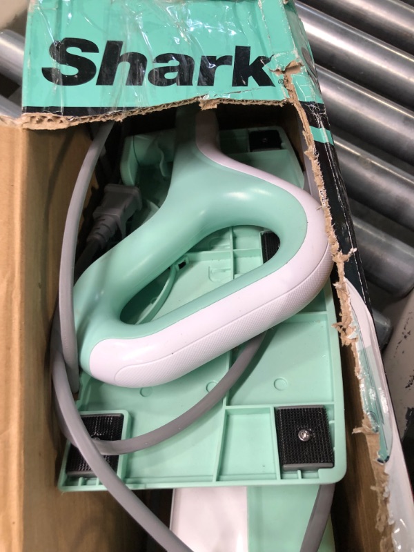 Photo 1 of **SOLD AS PARTS** 
Shark S1000 Steam Mop with 2 Dirt Grip Pads, Lightweight, Safe for all Sealed Hard Floors like Tile, Hardwood, Stone, Laminate, Vinyl & More, Machine Washable Pads, Removable Water Tank, White/Seafoam New