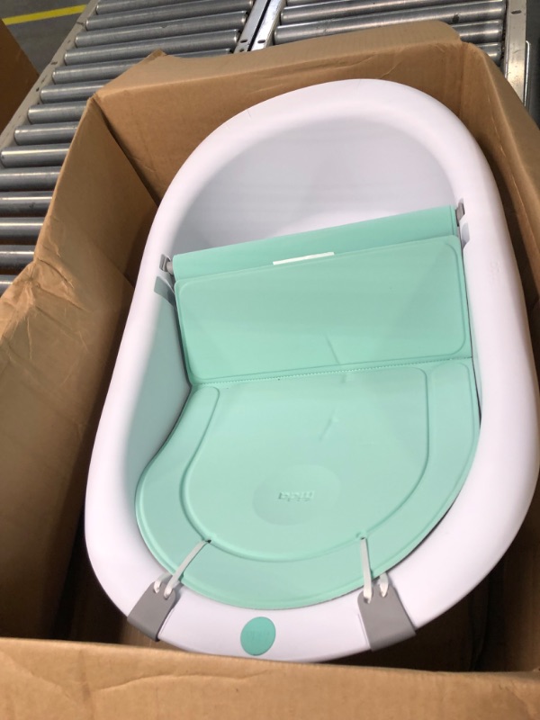 Photo 3 of 4-in-1 Grow-with-Me Bath Tub by Frida Baby Transforms Infant Bathtub to Toddler Bath Seat with Backrest for Assisted Sitting in Tub