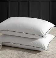 Photo 1 of  Medium Firm Feather Down Pillows Queen Size Set of 2 ** not exact photo** 