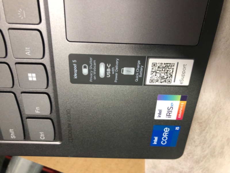 Photo 8 of ***FOR  PARTS*** Lenovo IdeaPad 5i 15.6" Touchscreen Notebook | Intel Core i5-1135G7 Processor | 8GB RAM| 1024GB SSD | Intel Iris Xe Graphics | Backlit Keyboard | FingerPrint Reader | Windows 11|Bundle with Stylus Pen