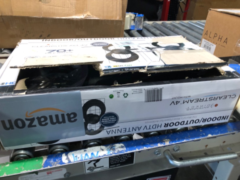 Photo 2 of *** MISSING PARTS***
Antennas Direct ClearStream 4V TV Antenna, 70+ Mile Range, UHF/Vhf, Multi-Directional, Indoor, Attic, Outdoor, Mast W/Pivoting Base/Hardware/Adjustable Clamp/Sealing Pads, 4K Ready, Black – C4-V-CJM 70 Miles