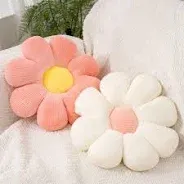 Photo 1 of 2pcs Flower Pillow - Pink & Blue ** not exact photo ** 