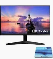 Photo 1 of 27 Inch Monitor, T35F FHD Computer Monitor, 1080p LED 75Hz, HDMI, VGA, Borderless, AMD FreeSync, LF27T350FHNXZA with Wholesalehome Mousepad
