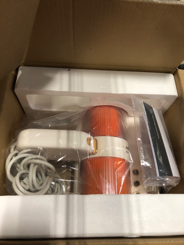 Photo 1 of **FOR PARTS**Boreas Handheld Allergen Vacuum Cleaner with Dual Motors Ultrasonic UV Bed Vacuum for Allergies and Pet, eliminates Allergens/Mite,14kpa | Strong Beating | True HEPA removes Hair,Crumbs,Dust, VC0011