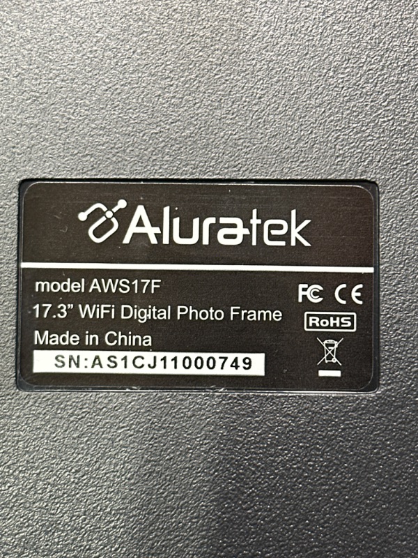 Photo 5 of Aluratek - 17.3" Widescreen LCD Wi-Fi Digital Photo Frame
