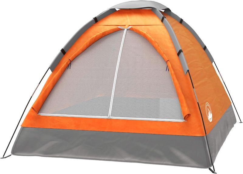 Photo 1 of 2-Person Dome Tent – Easy Set Up Shelter with Rain Fly and Carry Bag for Camping, Beach, Backpacking, Hiking, and Festivals by Wakeman Outdoors