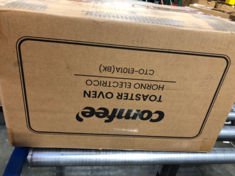 Photo 1 of ***SOLD AS PARTS*** 
COMFEE' Toaster Oven Countertop, Small Toaster Ovens Combo 4 slice, Mini Oven for 9" Pizza, Compact Oven 2 Racks for Toast, Bake, Broil, 950W, Black, CTO-E101A(BK)
